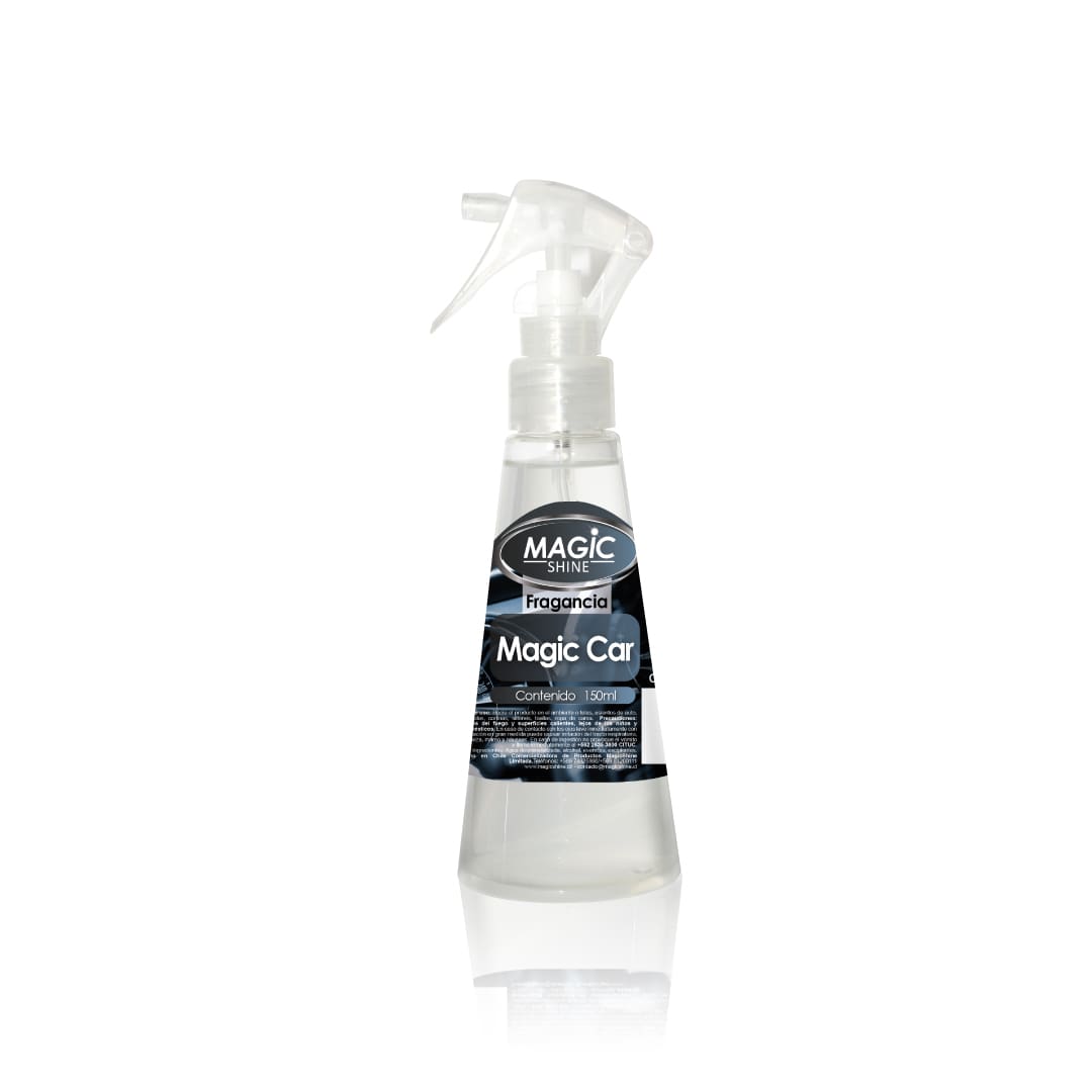 Aromatizante en Spray para Auto y Hogar MagicShine 160 ml — envase de frente sobre fondo blanco