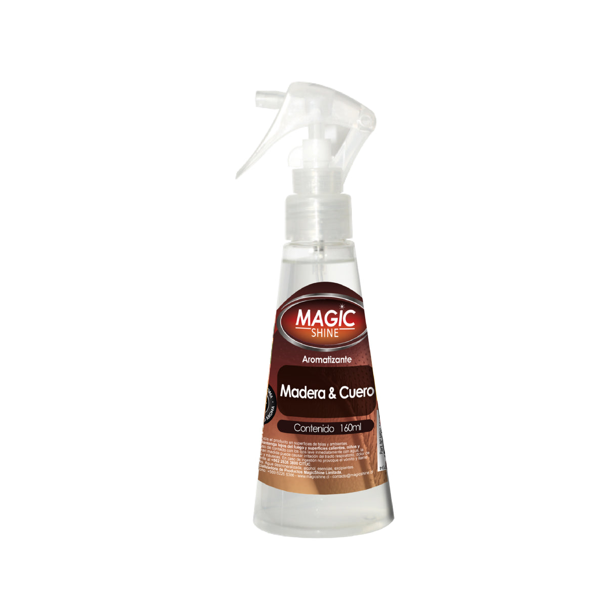 Aromatizante en Spray para Auto y Hogar MagicShine 160 ml — envase de frente sobre fondo blanco