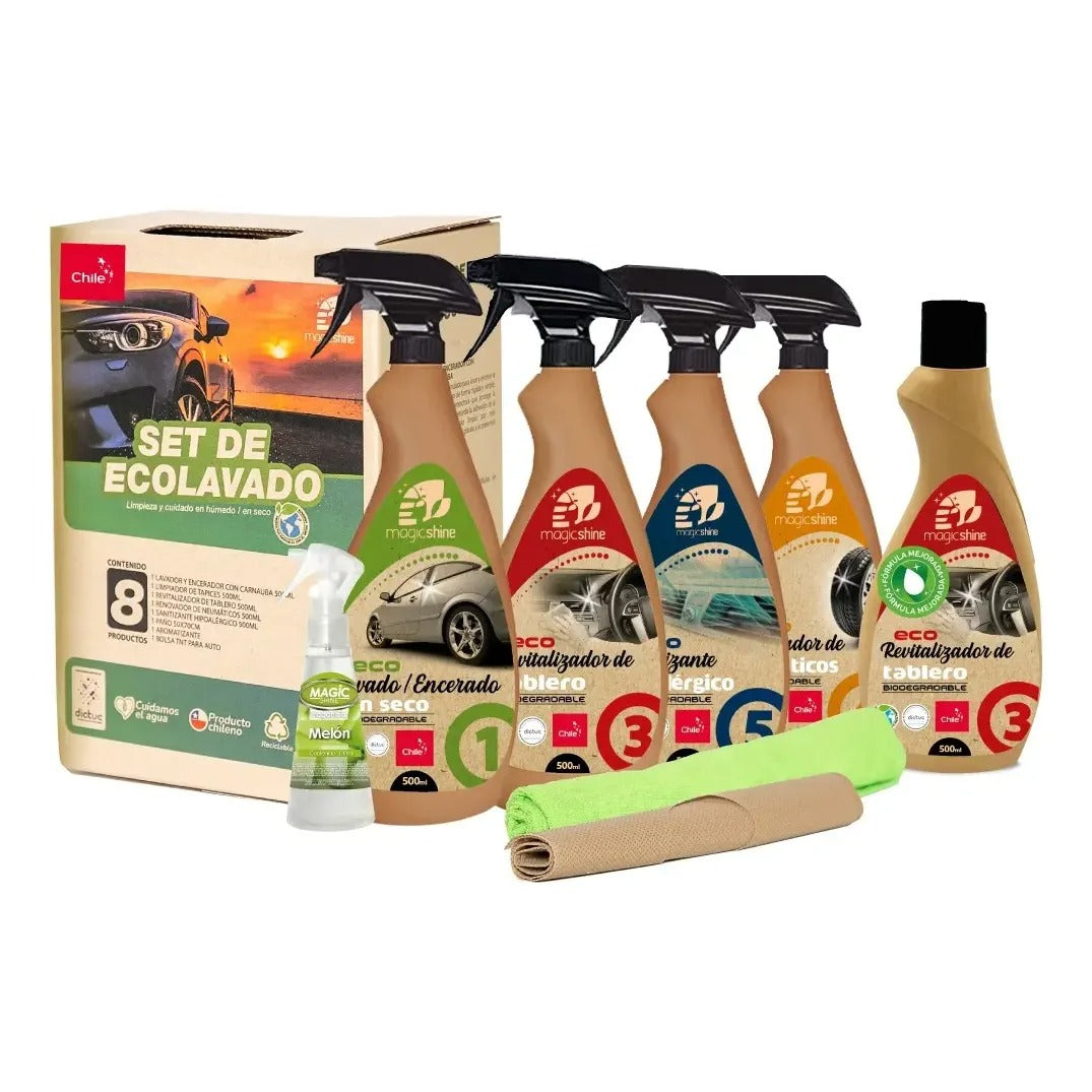 Kit de Lavado en Seco Auto 8 Piezas caja de 4 — MagicShine