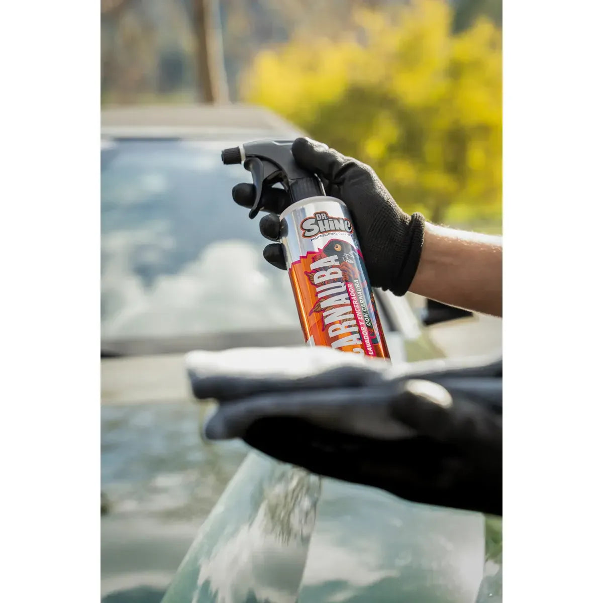 Lavado en Seco para Auto 500 ml con Cera Carnauba — Dr.Shine