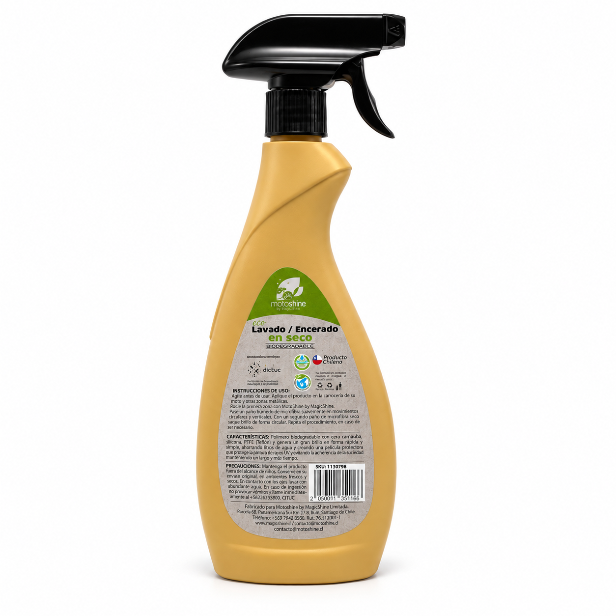 Lavado en Seco para Auto 500 ml Lava y Encera en un Paso — MagicShine
