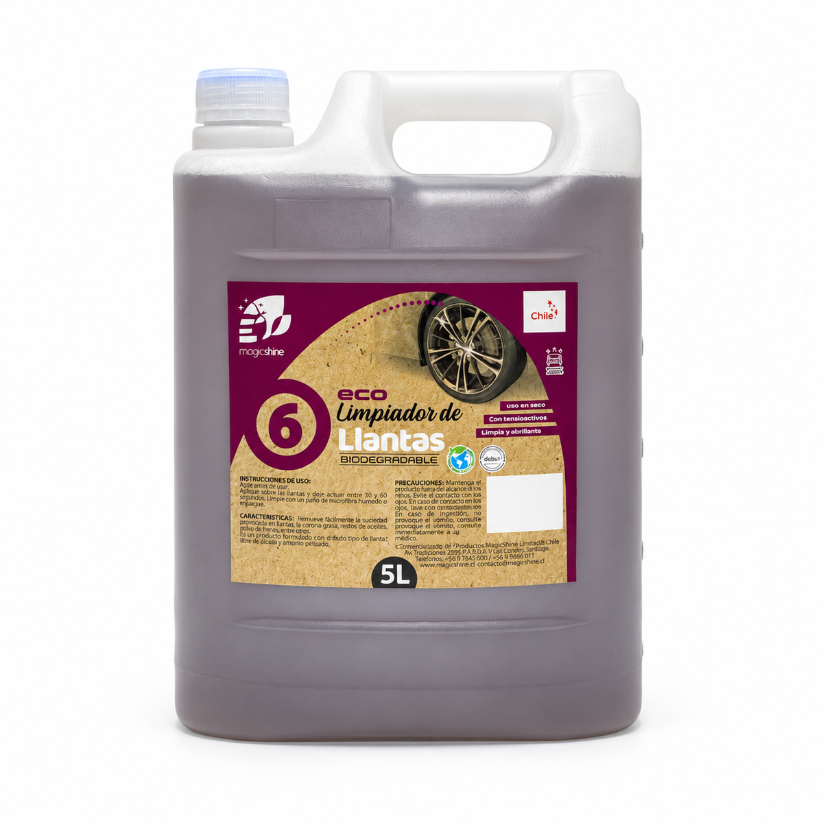 Limpiador de Llantas para Auto 5 L Formato Carwash — MagicShine
