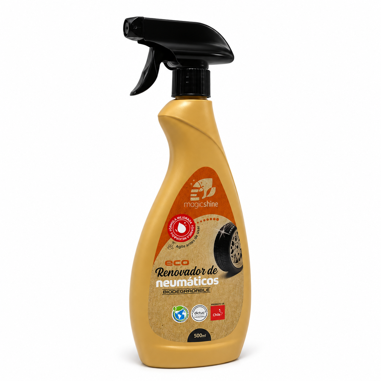 Renovador de Neumáticos y Gomas para Auto 500 ml — MagicShine