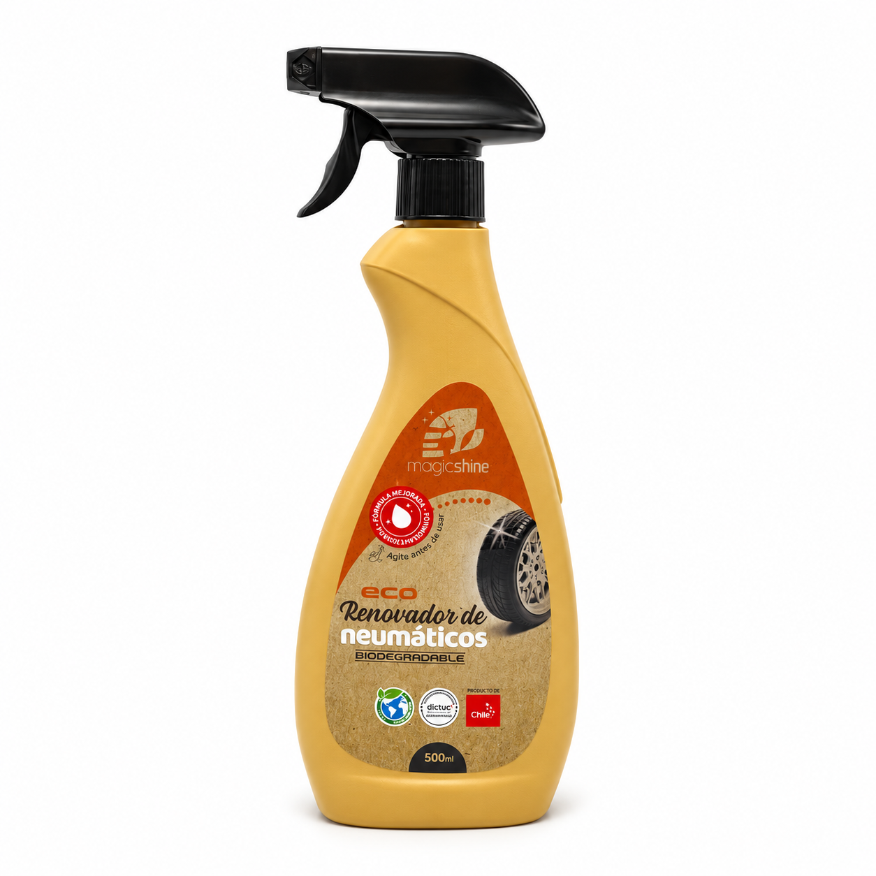 Renovador de Neumáticos y Gomas para Auto 500 ml — MagicShine