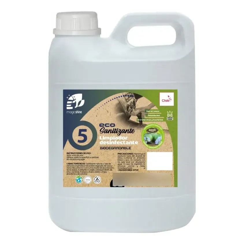 Sanitizante y Aromatizante para Auto 5 L Manzana — MagicShine
