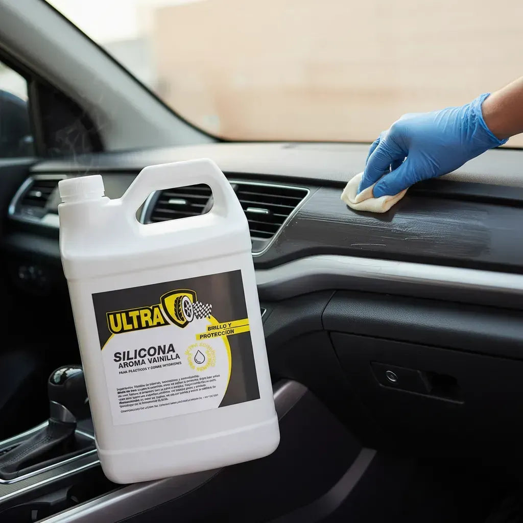 Silicona con Aroma para Auto 3,8 L Galón Brillo y Fragancia — Ultra